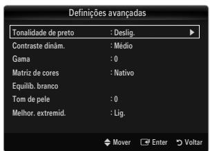 SAMSUNG LE32B653T5P - Definções avançadas - 1