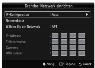 SAMSUNG LE32B653T5P - Drahtlos-Netzwerk einrichten-Auto - 1
