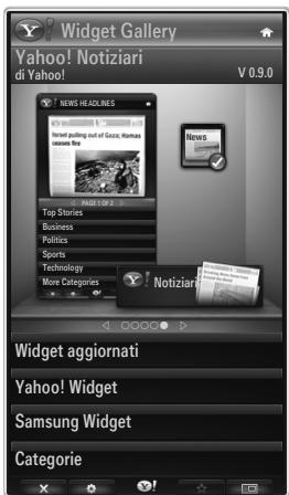 SAMSUNG LE32B653T5P - Uso di Yahoo!® Galleria Widget - 1