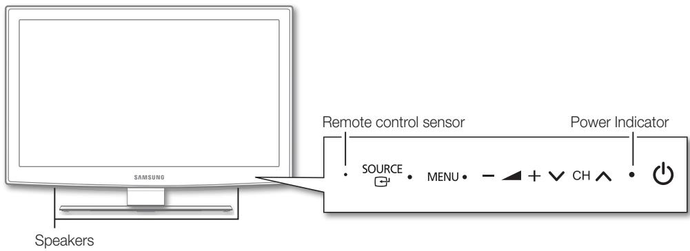SAMSUNG LE32C450E1W - Viewing the Control Panel - 1