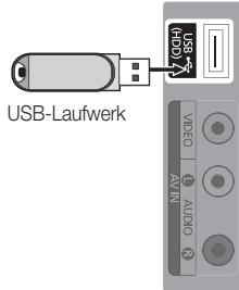 SAMSUNG LE32C450E1W - Anschließen eines USB-Geräts - 1