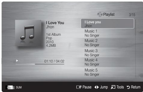 SAMSUNG LE32C450E1W - Playing a Music - 1