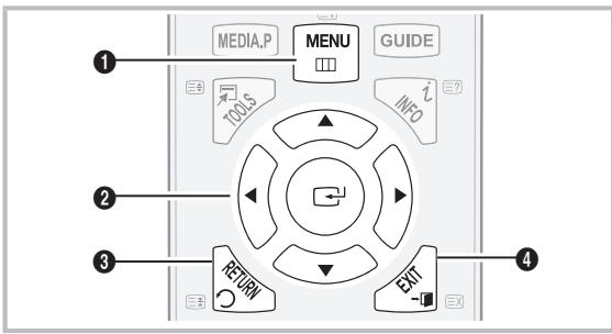 SAMSUNG LE32C450E1W - How to Navigate Menus - 1