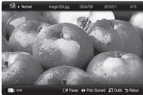 SAMSUNG LE32C450E1W - Visualisation d'une photo (ou d'un diaporama) - 1