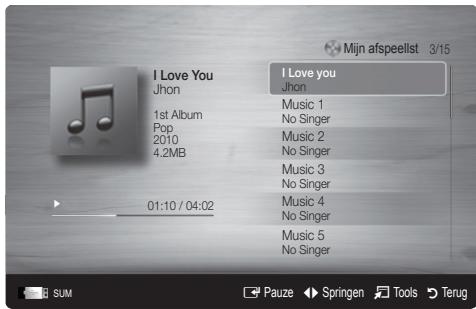 SAMSUNG LE32C450E1W - Muziek afspelen - 3