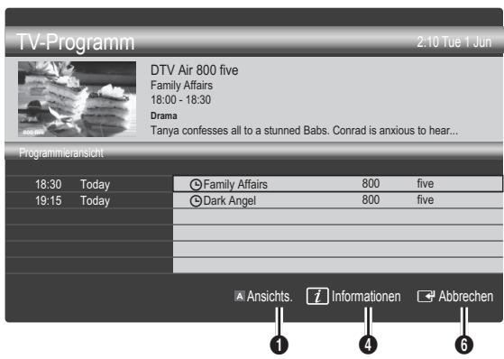 SAMSUNG LE32C450E1W - Verwenden der Programmieransicht - 1
