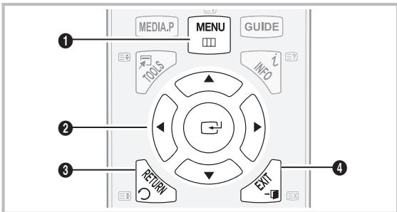 SAMSUNG LE32C450E1W - De menu's gebruiken - 1