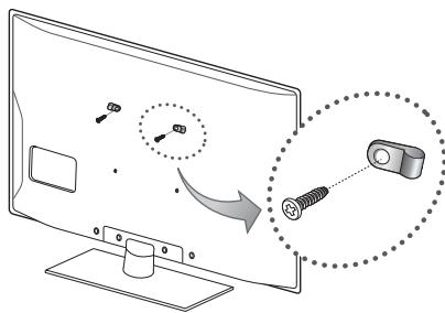 SAMSUNG LE32C530F1W - So verhindern Sie, dass das Fernsehgerät umkippt - 5