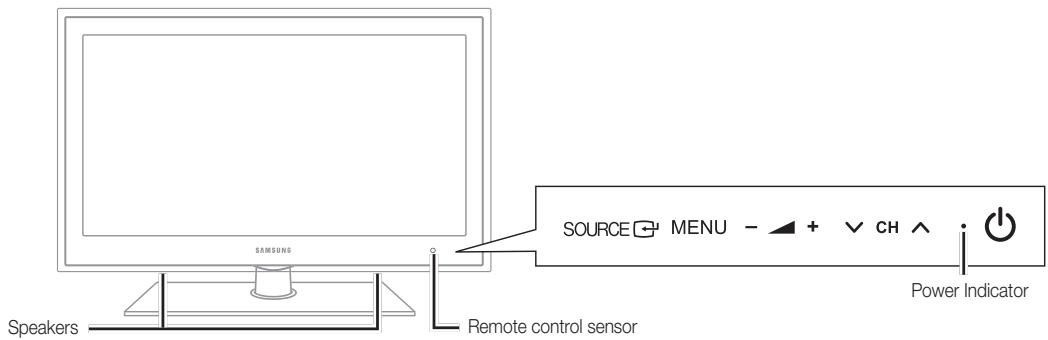 SAMSUNG LE32C530F1W - Viewing the Control Panel - 1