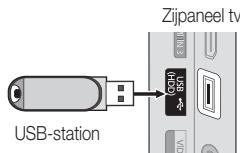 SAMSUNG LE32C530F1W - Een USB-apparaat aansluiten - 1