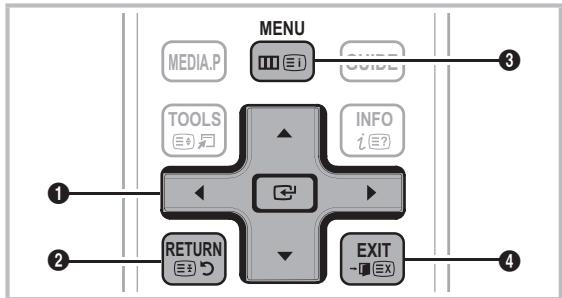 SAMSUNG LE32C530F1W - Navigieren in den Menüs - 1