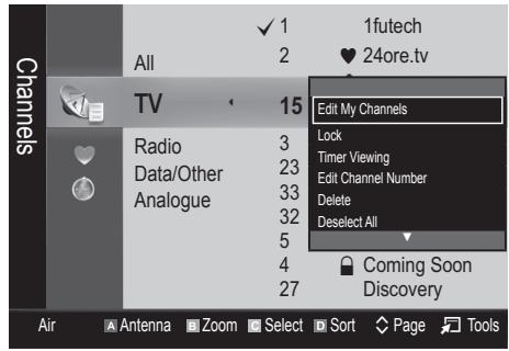SAMSUNG LE32C530F1W - (in Channel Manager) - 1