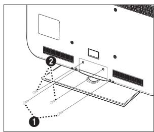 SAMSUNG LE40B551A6P - Installing the Stand - 2