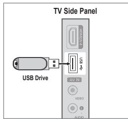 SAMSUNG LE40B551A6P - Connecting a USB Device - 1