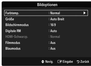 SAMSUNG LE40B551A6P - Farbtemp. → Kalt / Normal / Warm1 / Warm2 / Warm3 - 1