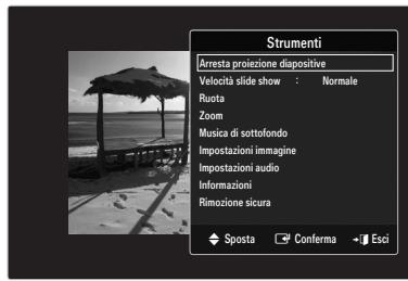 SAMSUNG LE40B551A6P - ☐ Velocità slide show → Lenta / Normale / Veloce - 1
