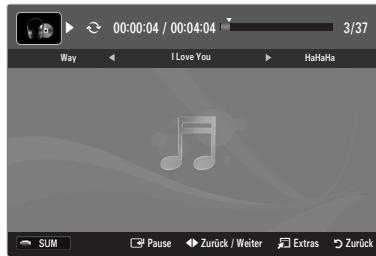 SAMSUNG LE40B551A6P - Wiedergeben einer Musikdatei - 1