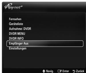 SAMSUNG LE40B551A6P - Wiedergabe über einen Receiver (Heimkinosystem) - 1