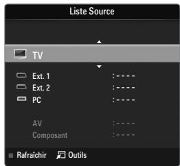 SAMSUNG LE40B551A6P - TV / Ext.1 / Ext.2 / AV / Component / PC / HDMI1 / HDMI2 / HDMI3/DVI / HDMI4 - 1