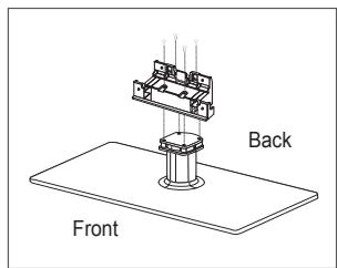 SAMSUNG LE40B551A6P - Installing the Stand - 1