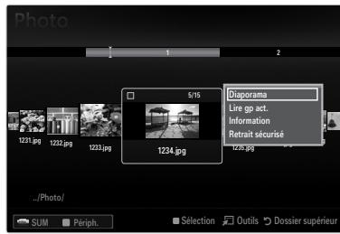 SAMSUNG LE40B551A6P - Visualisation d'un diaporama - 1