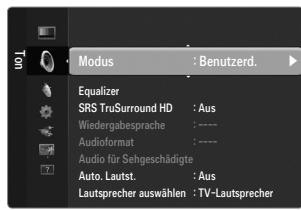 SAMSUNG LE40B551A6P - Modus → Standard / Musik / Film / Sprache / Benutzerd. - 1