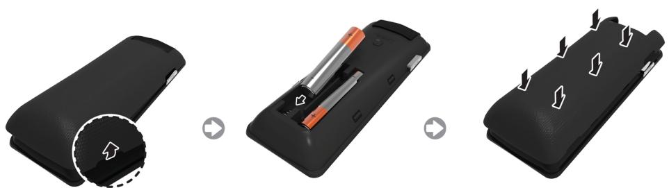 SAMSUNG UE40F6510 - Einlagen der Batterien (2x Typ AAA) - 1