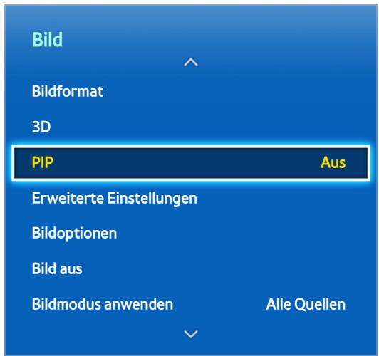 SAMSUNG UE40F6510 - Bildschirmmenu > Bild > PIP - 1