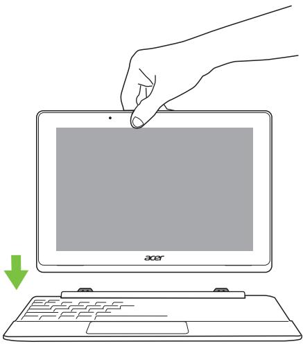ACER ASPIRE SWITCH 10 E SW3-013-12U1 - Fixer et detacher le clavier - 1
