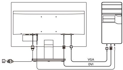 ACER VA200HQ - Monitori arvutiga uhendamine - 1