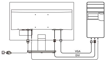ACER VA200HQ - Monitorapievienošana datoram - 1