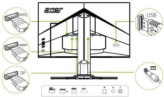 ACER Z271 - Raccorder votre moniteur à un ordinateur - 1