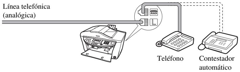 CANON PIXMA MP750 - Conexión de un téléphone ocontestador automatico - 1