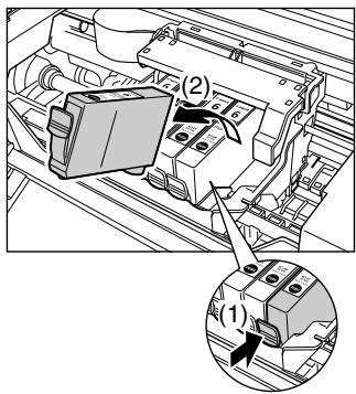 CANON PIXMA MP750 - Substituir um deposito de tinta - 5