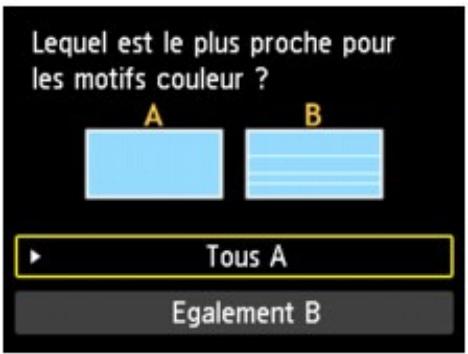 CANON MG5450 - Examen du motif de vérification des buses - 3