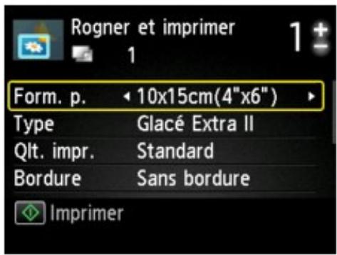 CANON MG5450 - - Sous Rogner et imprimer : - 1