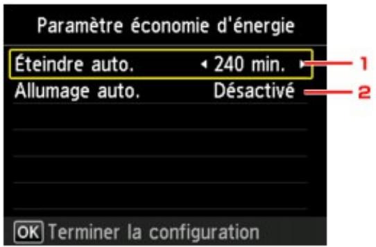 CANON MG5450 - Utilisation de la fonction économie d'énergie - 1