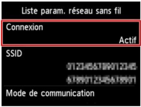 CANON MG5450 - La machine est-elle connectée au point d'accès ? - 1