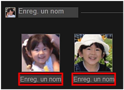 CANON MG5450 - Lors de l'enregistrement des personnes dans les images, une à une - 1