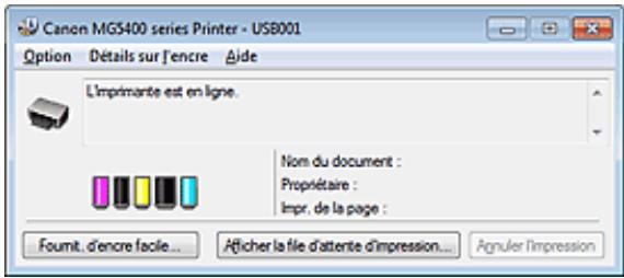 CANON MG5450 - Contrôle du niveau d'encre sur votre ordinateur - 1