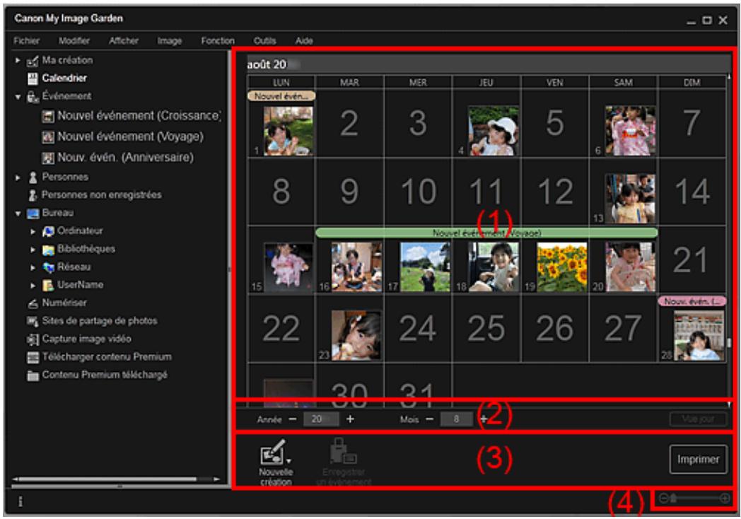 CANON MG5450 - Vue Calendrier - 1