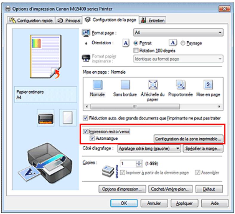 CANON MG5450 - Impression recto/verso automatique - 1