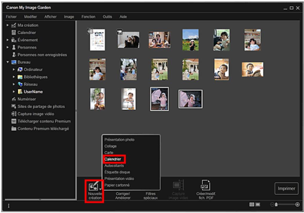 CANON MG5450 - Impression de calendriers - 2