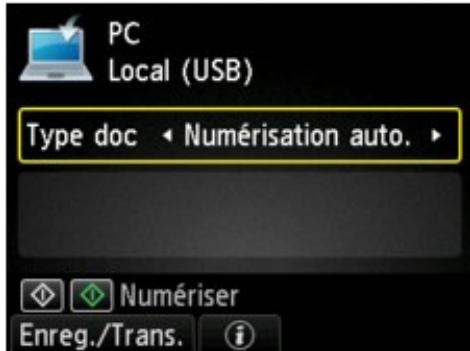 CANON MG5450 - Sélectionnez Numériser sur l'écran ACCUEIL. - 1