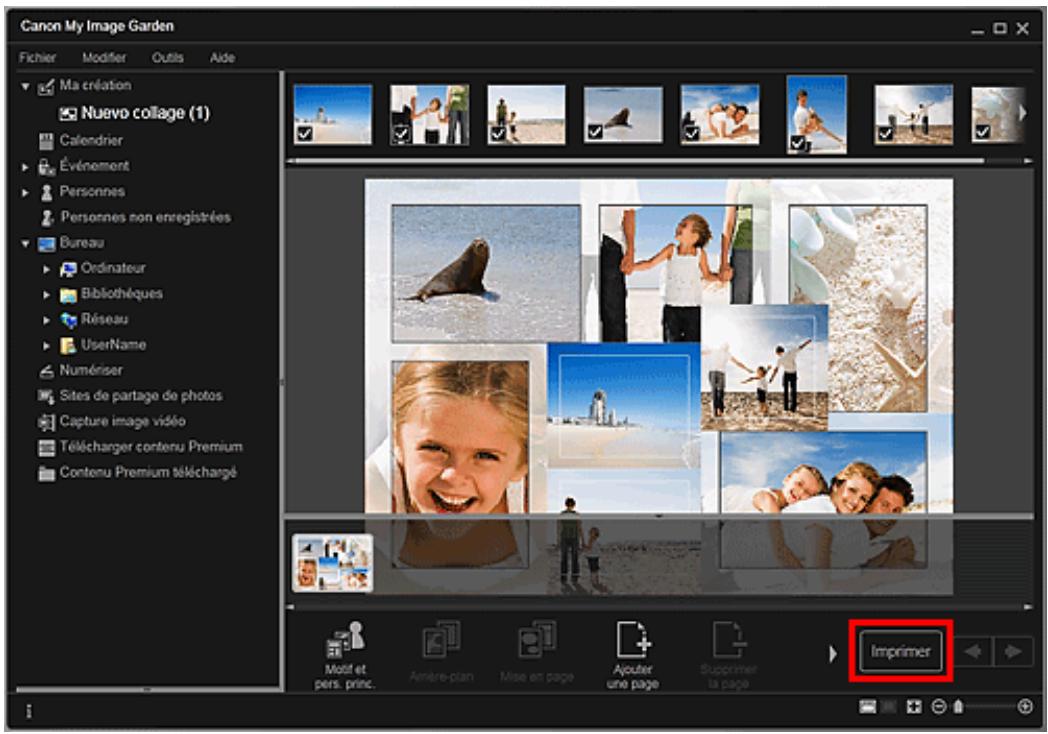 CANON MG5450 - Cliquez sur Imprimer. - 1