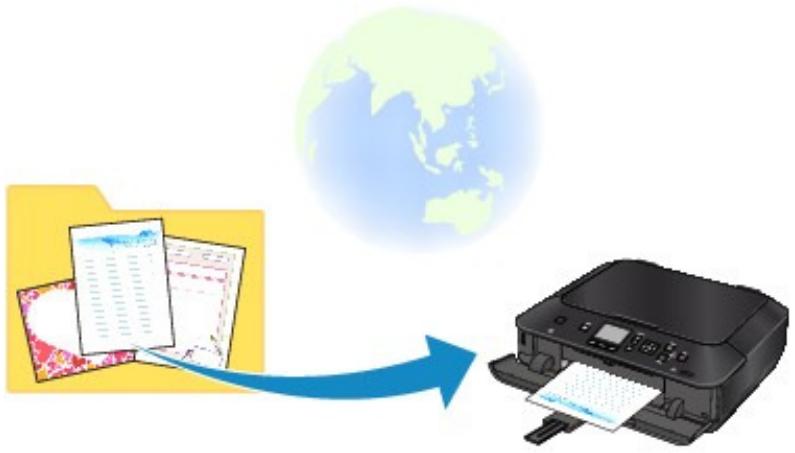 CANON MG5450 - Téléchargement et impression de formats modèles - 1