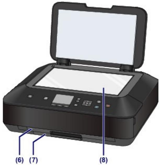 CANON MG5450 - support de sortie papier - 1
