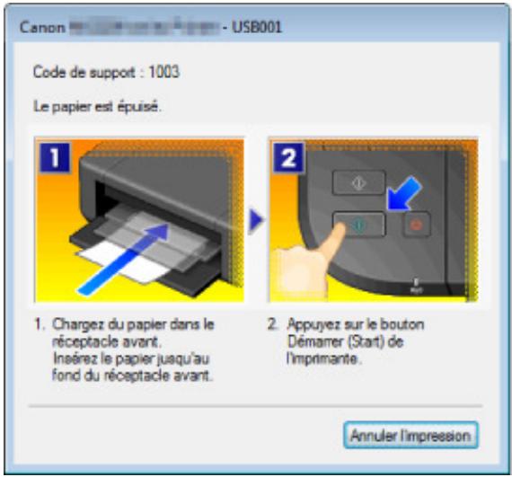CANON PIXMA MG2255 - En cas d'erreur - 1