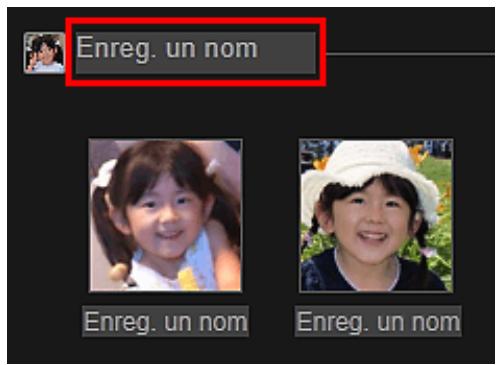 CANON PIXMA MG2255 - Lors de l'enregistrement de toutes les images identifiées comme étant de la même personne - 1