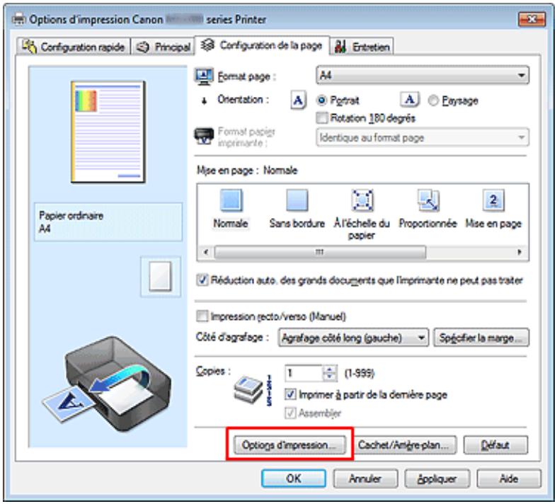 CANON PIXMA MG2255 - Changement des options d'impression - 1